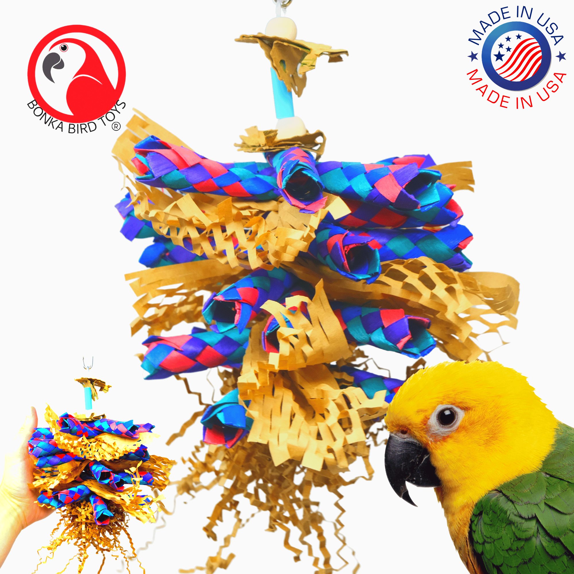 Parrot shredding toys best sale