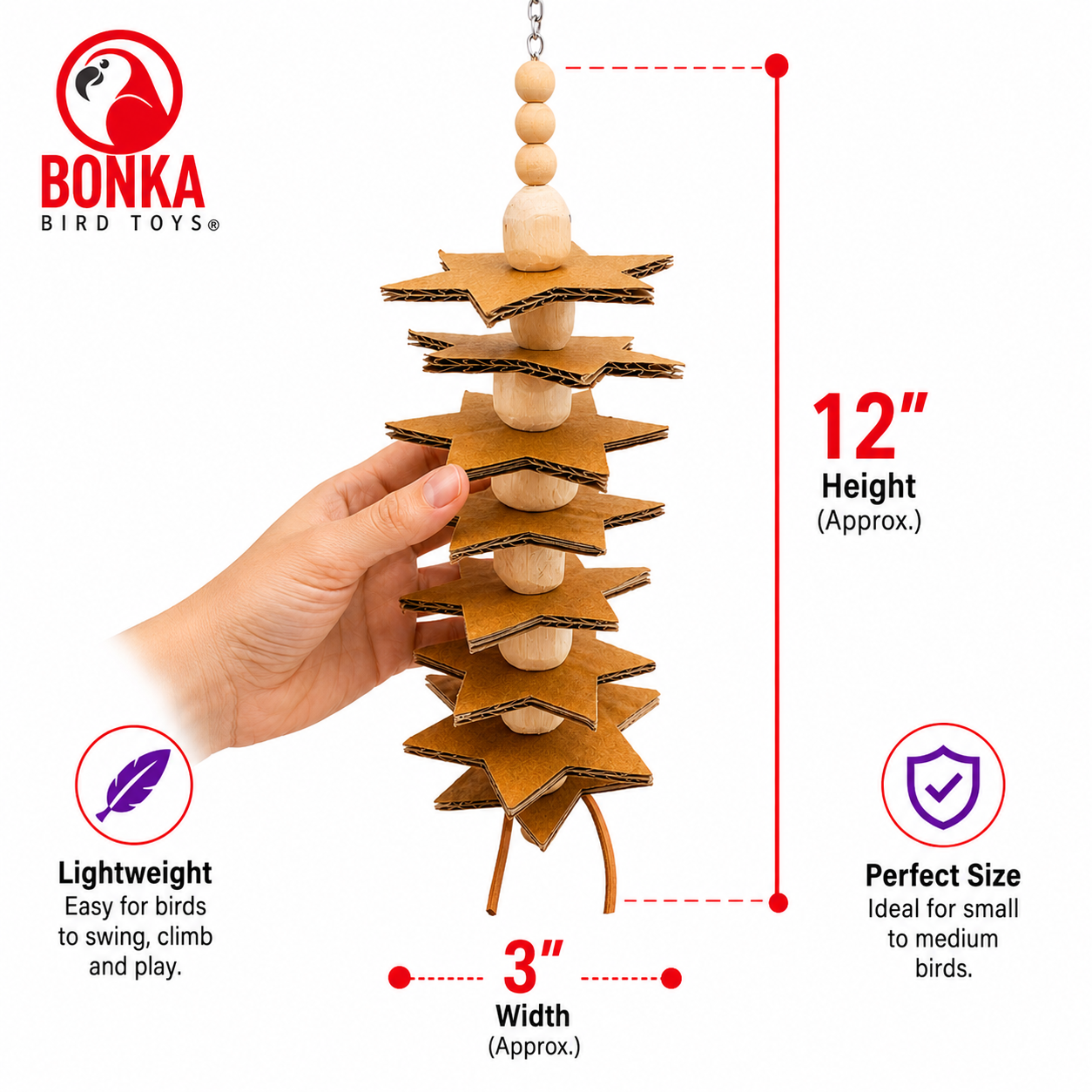 1148 Long Sola Star - Bonka Bird Toys