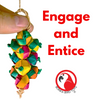 Bonka Bird Toys 03303 Tiny Grape Cluster Chew Forage Shred Parrot Cage Toy