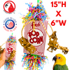 Bonka Bird Toys 2318 Popcorn Explosion Forage Chew Shred Medium Parrot Cage Toy