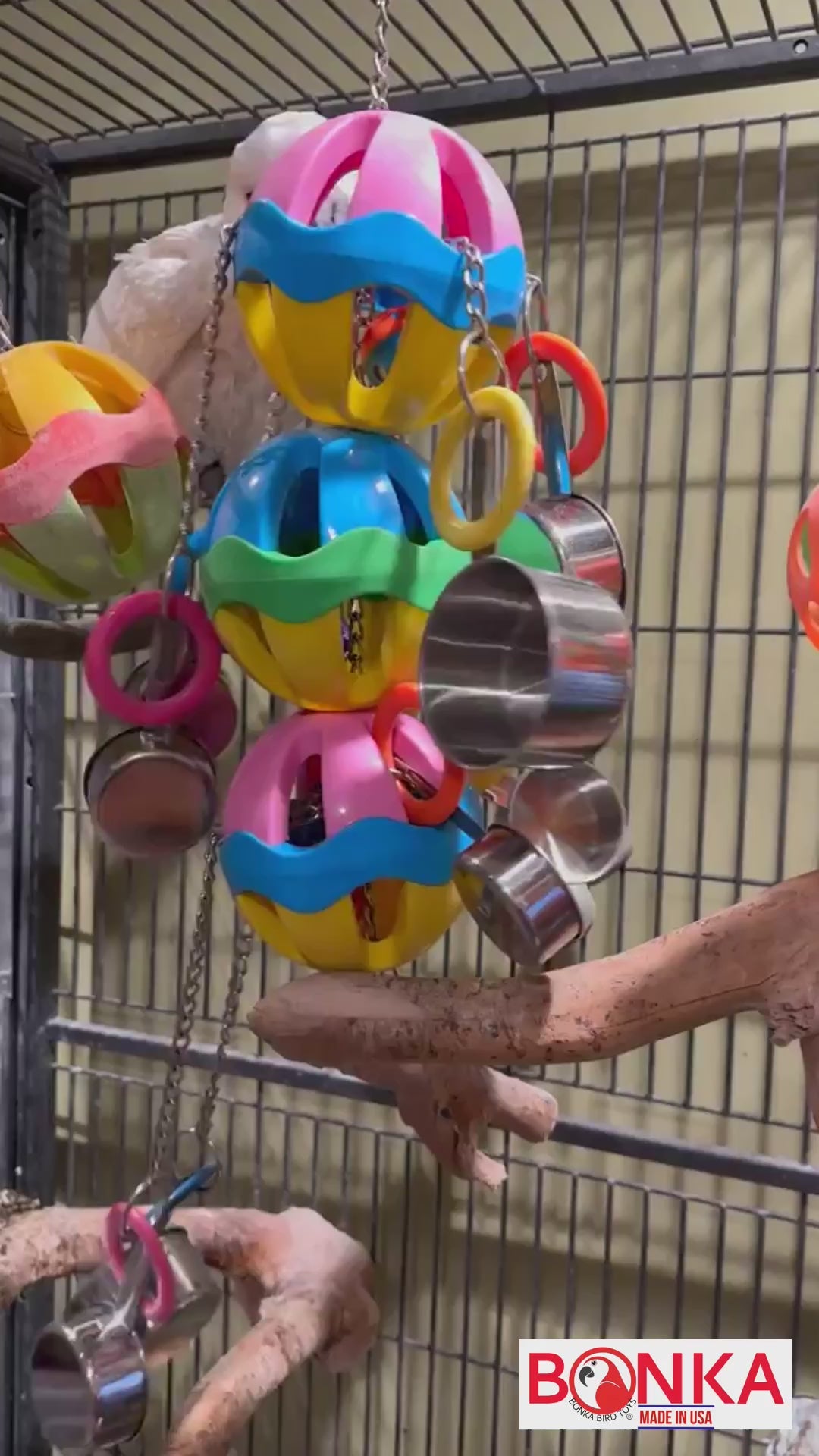 1429 Huge Triple Tuff Pot - Bonka Bird Toys