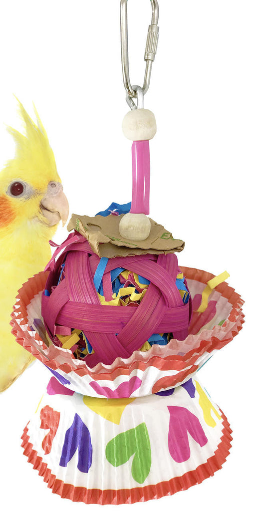 1080h Heart Cane Cake - Bonka Bird Toys