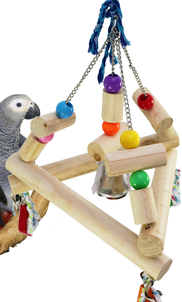 1345 Large tri swing is just an all around beauty for your large feathered friends