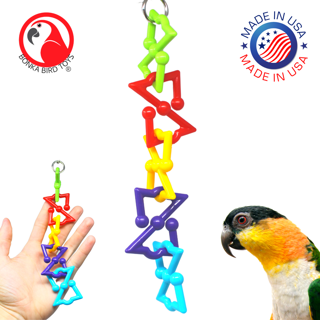 Bonka Bird Toys 3638 Small Z Link Multiple Use Bird Toy - Bonka Bird Toys