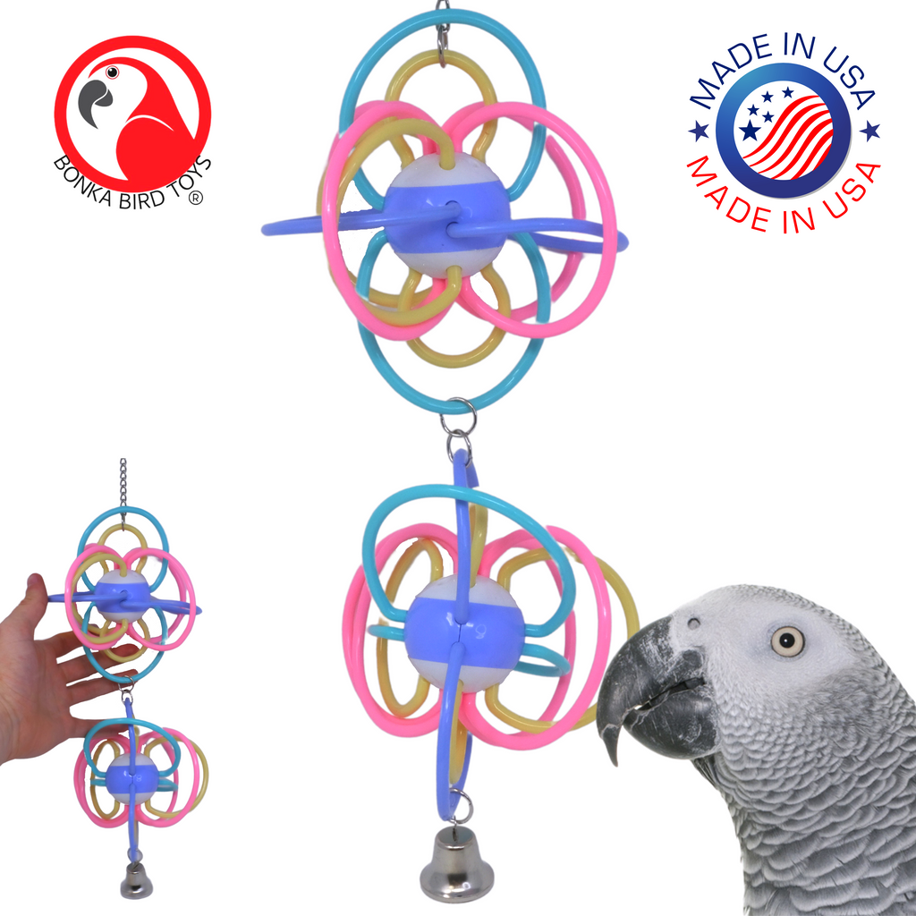Single and Duo Pastel Orbit - Bonka Bird Toys