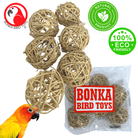 3354 Pk 6 Natural Vine Ball 2 inch - Bonka Bird Toys