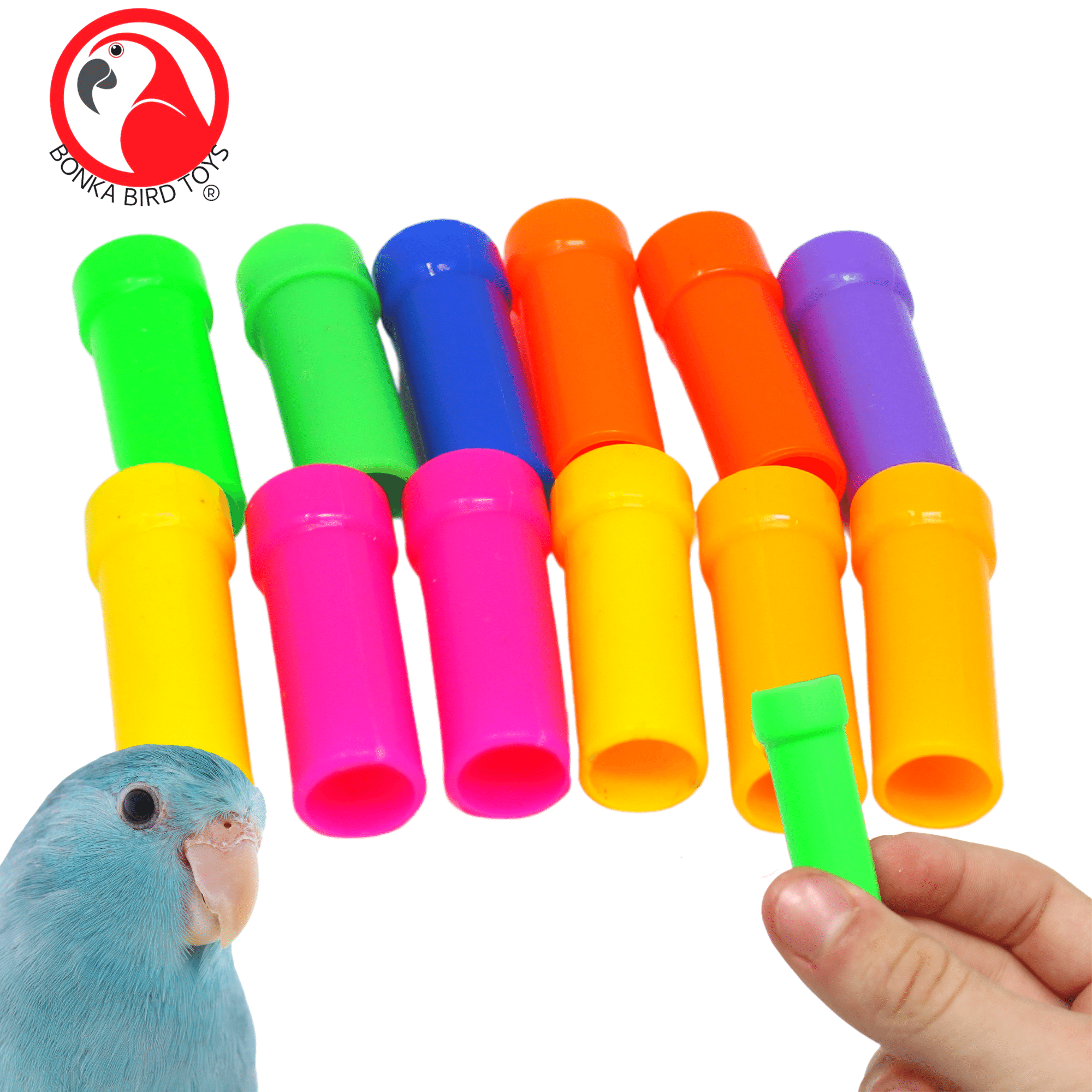 3801 Pk12 Plastic Tube - Bonka Bird Toys