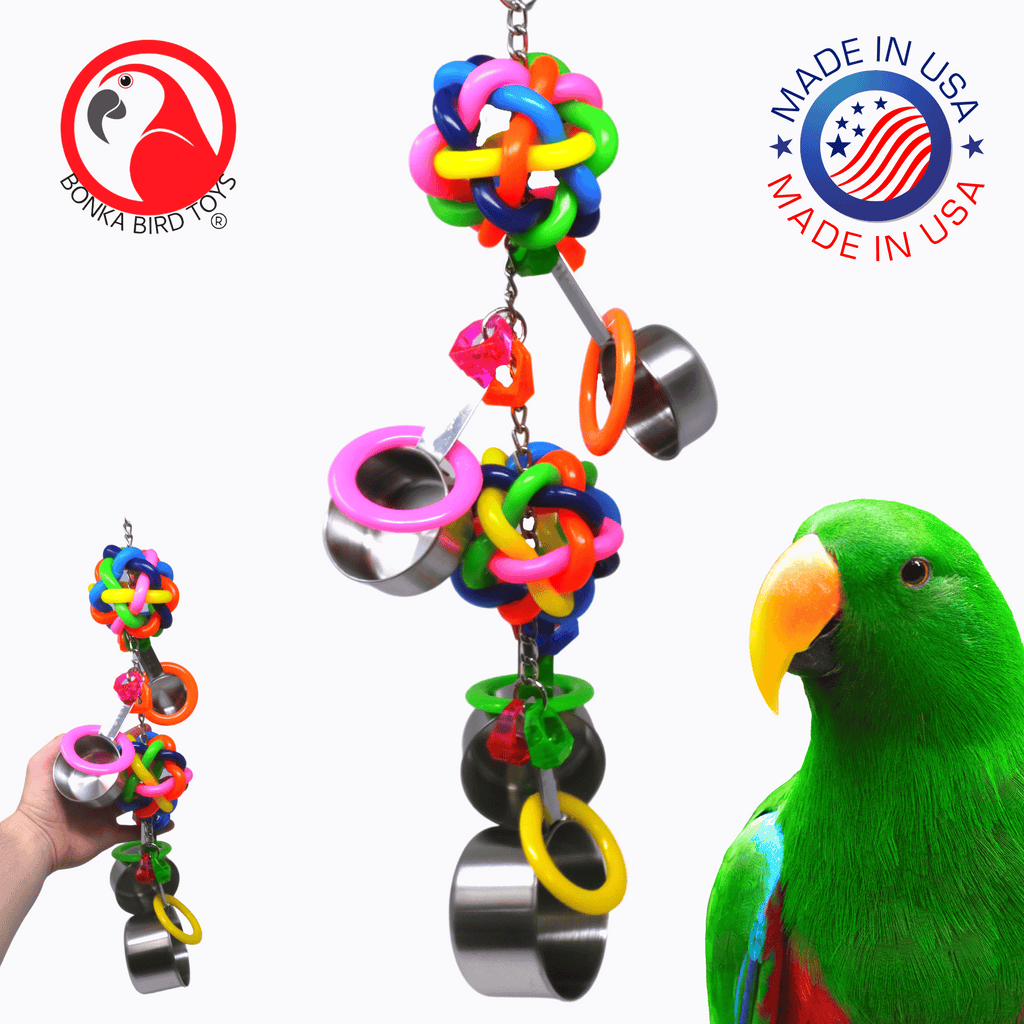 2168 Duo Pot Ring - Bonka Bird Toys
