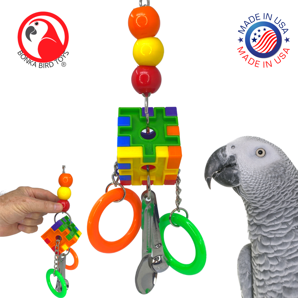 3859 Rain Cube Spoon - Bonka Bird Toys