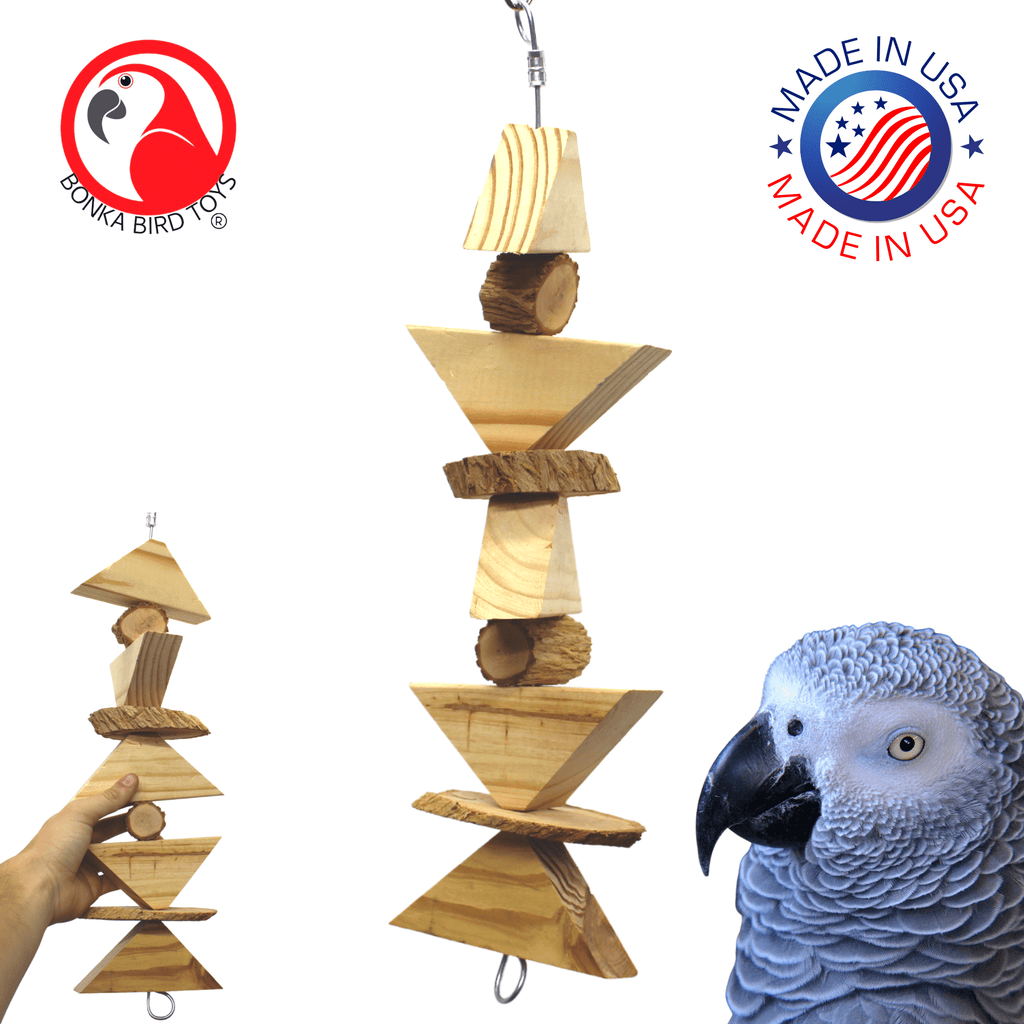 2384 Natural Chunky V Tower - Bonka Bird Toys