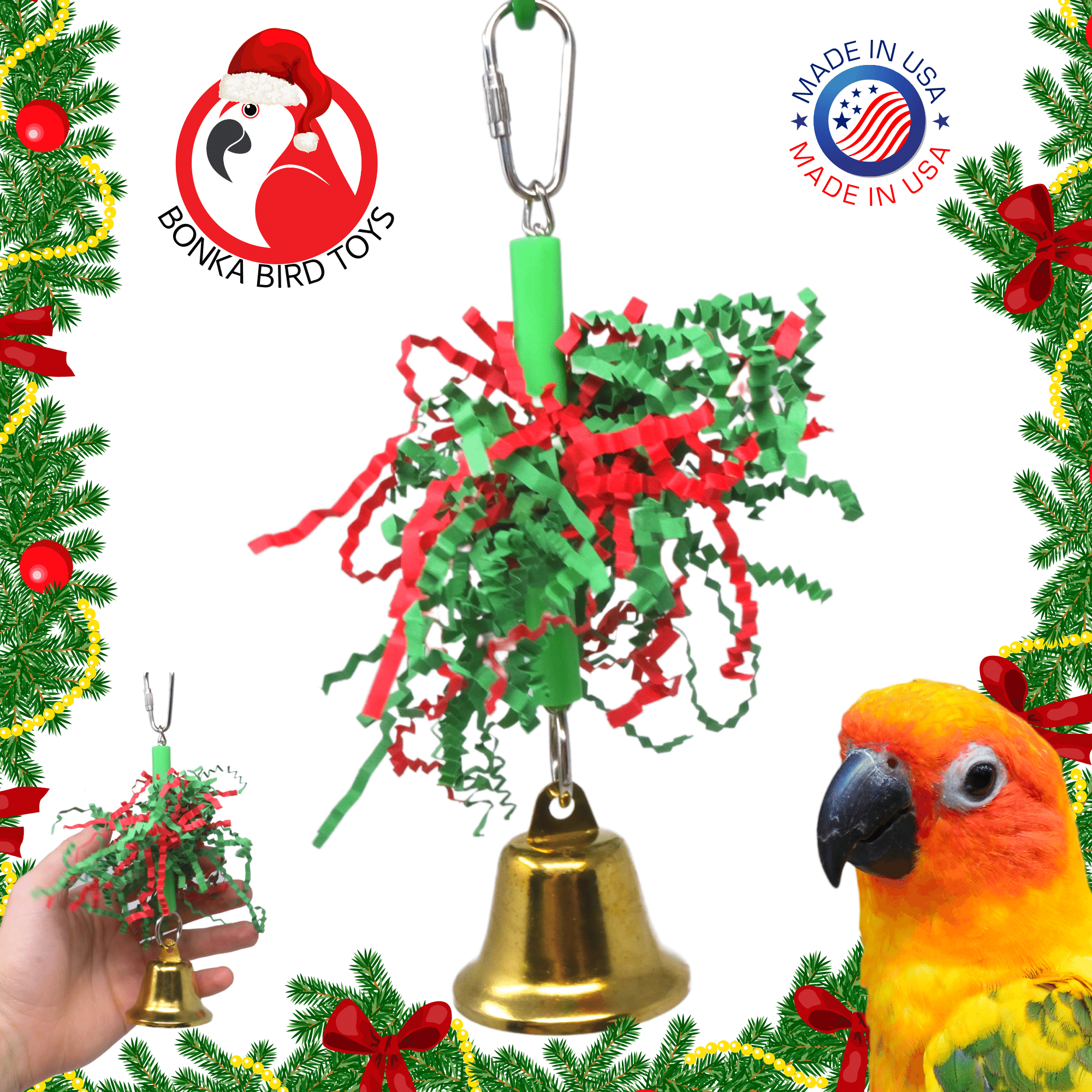 3589 Christmas Bell - Bonka Bird Toys