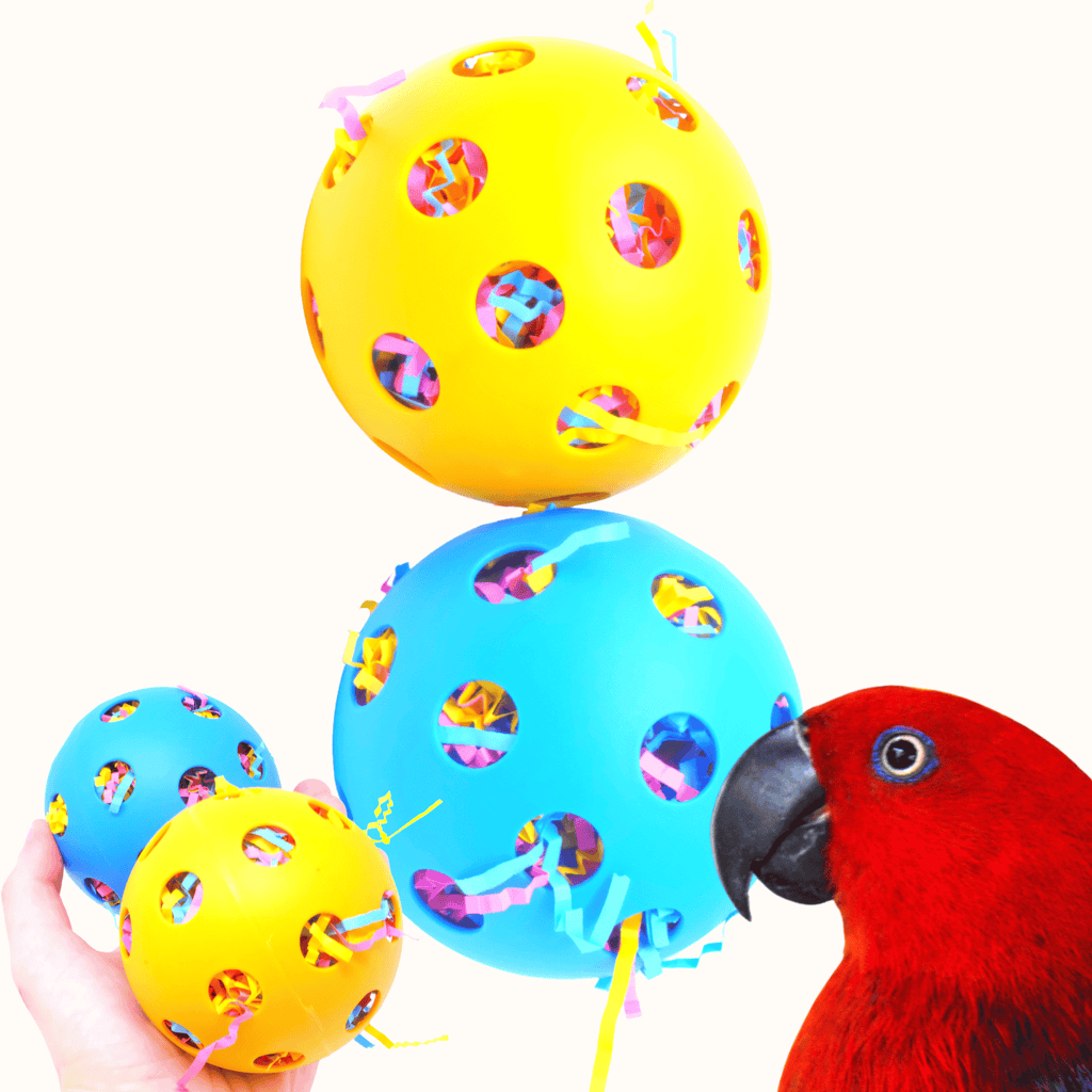2404 Pk2 Huge Stuffed Balls - Bonka Bird Toys