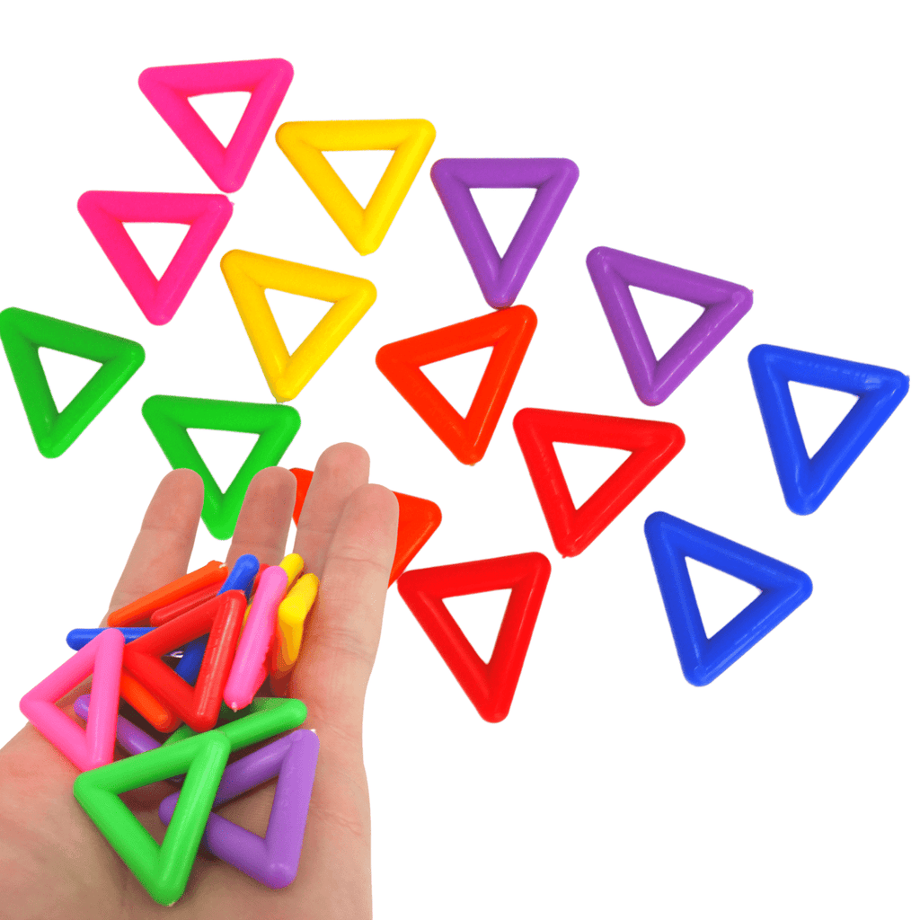 2287 Pk14 Plastic Triangles - Bonka Bird Toys