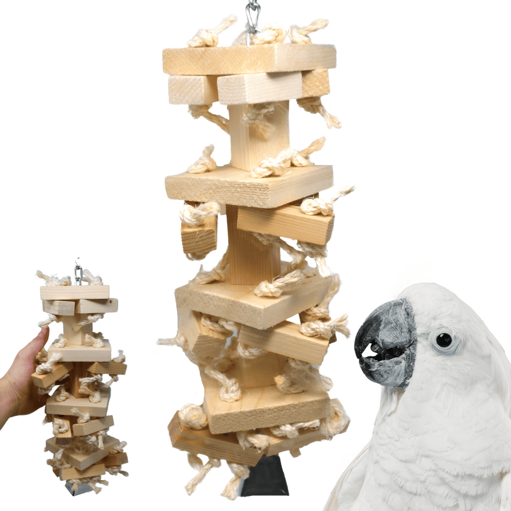 2473 Huge Natural Block Tower - Bonka Bird Toys