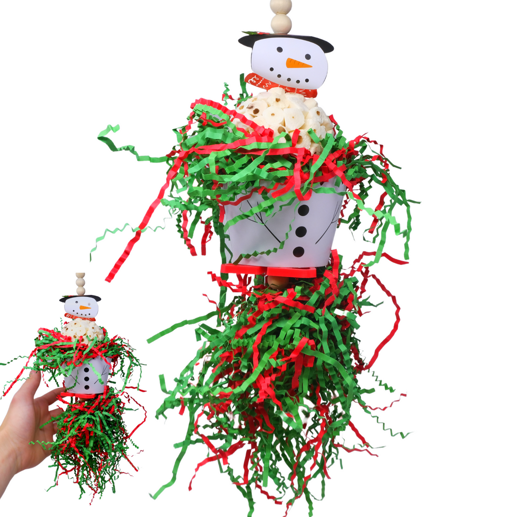 Bonka Bird Toys Christmas Elf Santa Snowman Reindeer Natural Sola Small Medium Bird Toys - Bonka Bird Toys