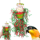 Bonka Bird Toys Christmas Elf Santa Snowman Reindeer Natural Sola Small Medium Bird Toys - Bonka Bird Toys