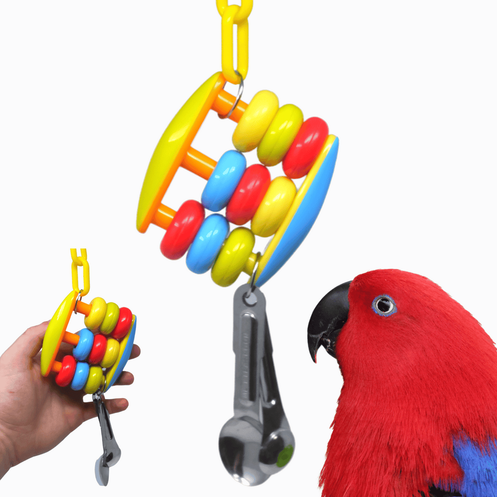 Bonka Bird Toys Spoon Abacus Medium Large Counting Cage Toy (2 Styles) - Bonka Bird Toys