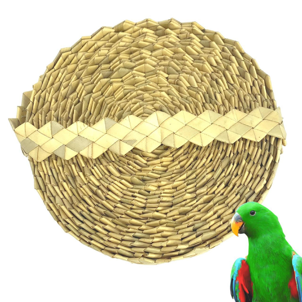 3377 Palm Zig Zag Chain Roll 30ft X 3/4-Inch, over 30 feet long by 3/4-inch wide this natural woven palm chain roll offers your cherished feathered friends multiple plays and shredding options. 
