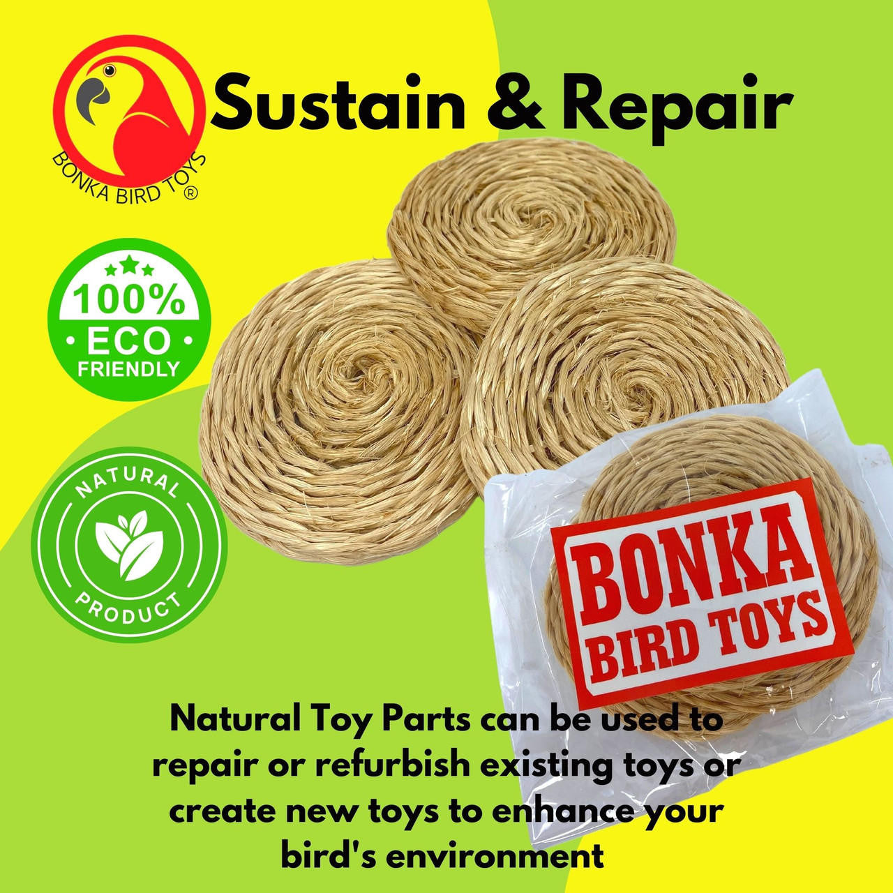 3603 pk3 3 Inch Round Mat - Bonka Bird Toys