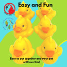 3773 Pk 6 Tiny Ducks from Bonka Bird Toys are beautiful bird enticing foot toys that look great in any cage or aviary you decide to install them in. The tiny ducks all have smooth edges that feel great in pet bird beaks and feet.