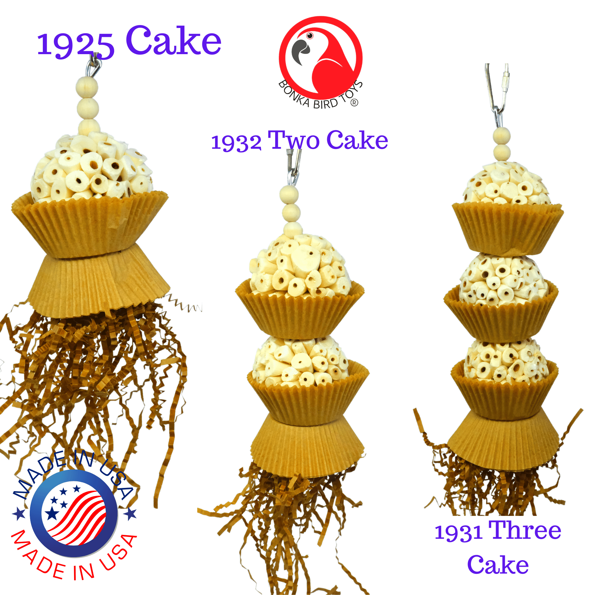 1932 Two Cake - Bonka Bird Toys