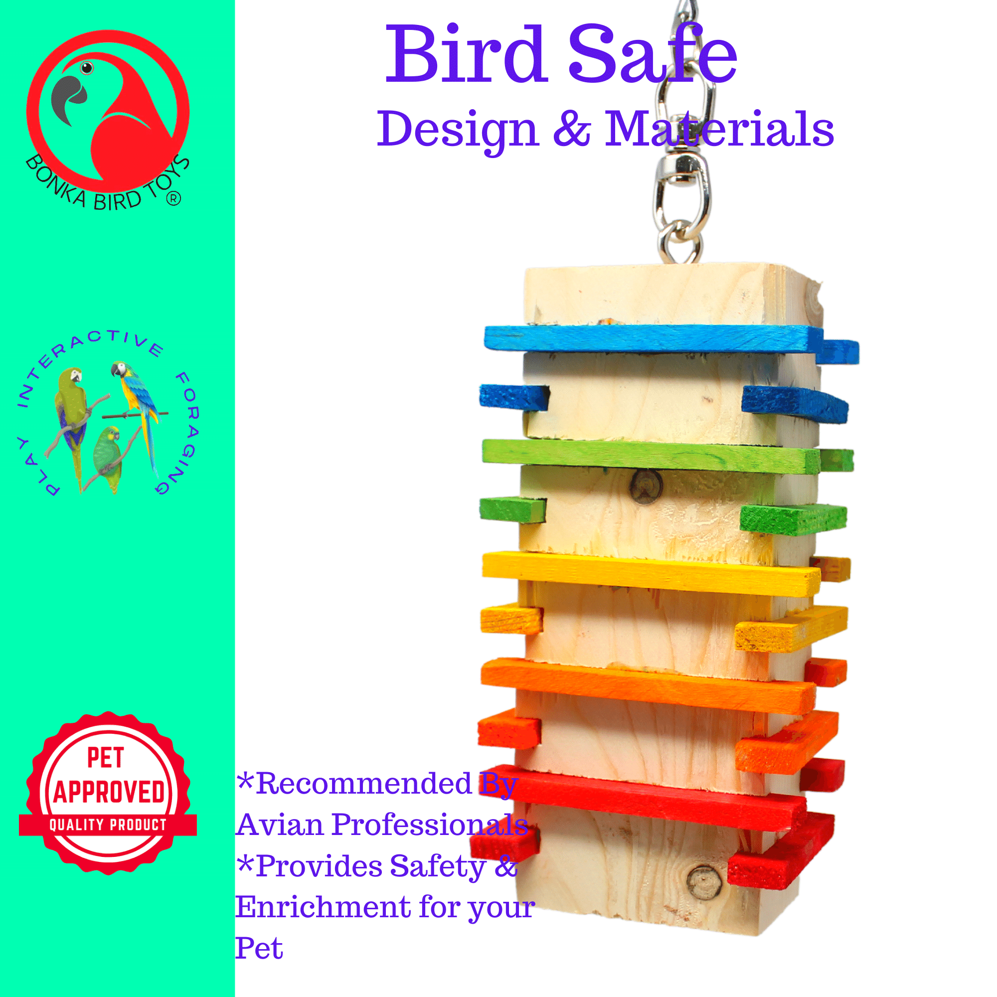 2409 Block Step - Bonka Bird Toys