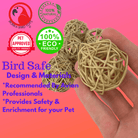 3354 Pk 6 Natural Vine Ball 2 inch - Bonka Bird Toys