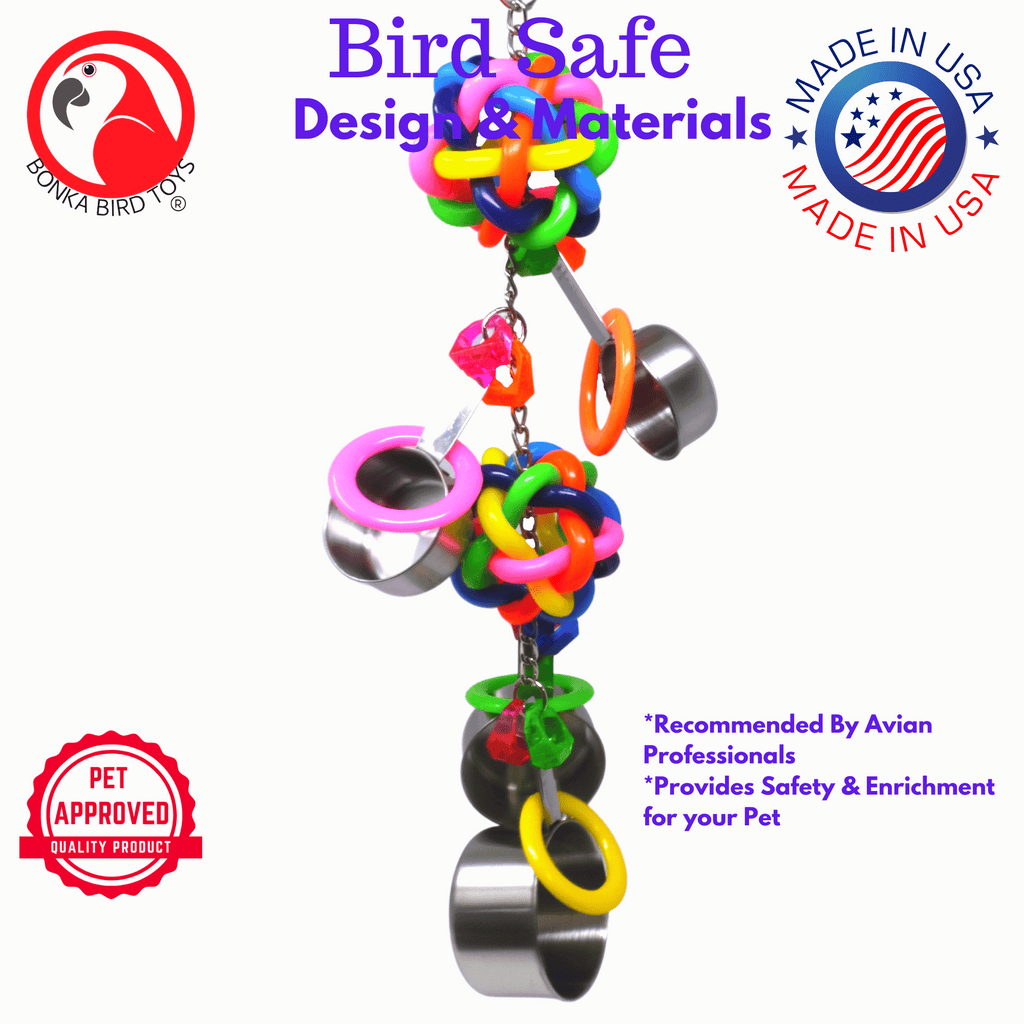 2168 Duo Pot Ring - Bonka Bird Toys