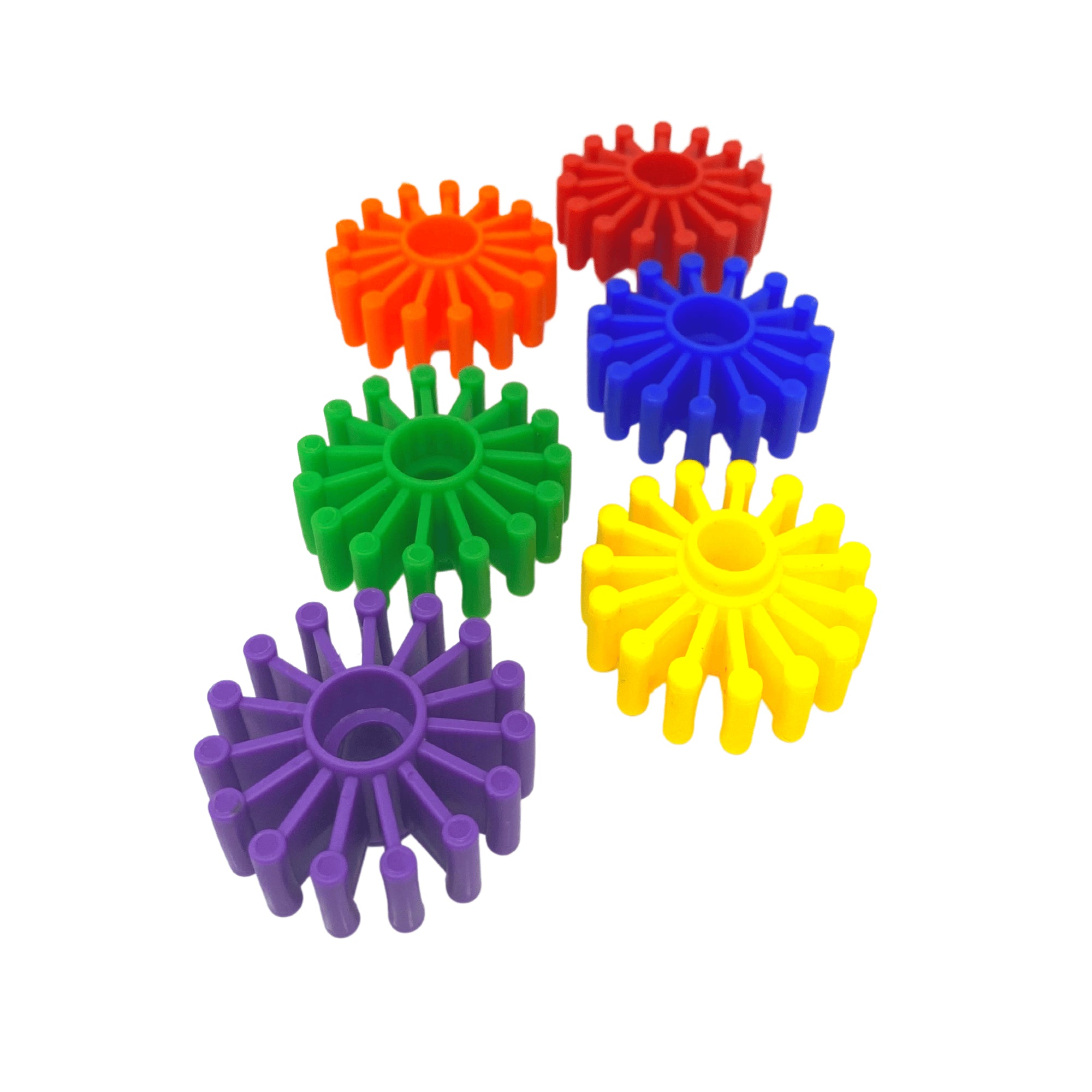 3308 pk6 Plastic Wheel Foot Talon Bird Toy - Bonka Bird Toys