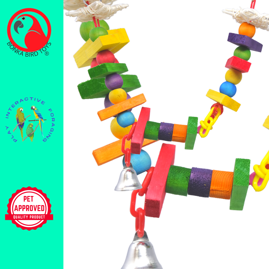 Bonka Bird Toys 2848 Tightrope Medium Bird Toy - Bonka Bird Toys