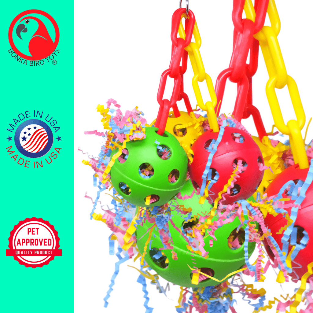 2433 Stuff Triple Chain Ball - Bonka Bird Toys