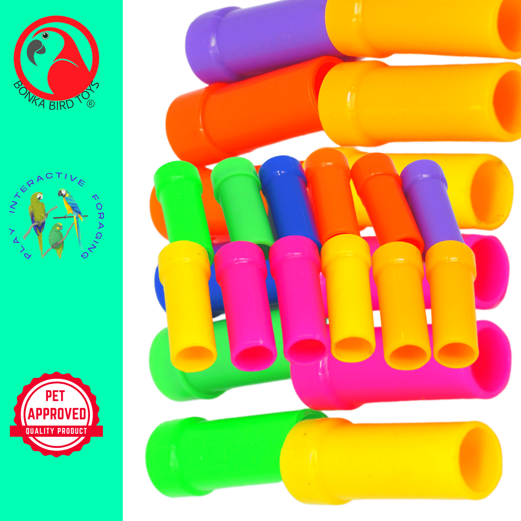 3801 Pk12 Plastic Tube - Bonka Bird Toys