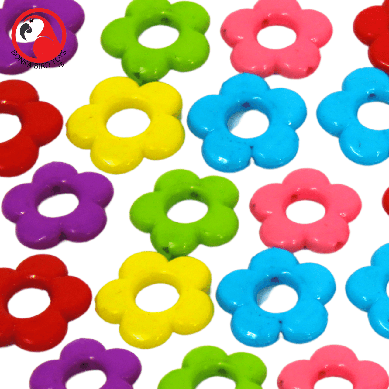 3624 PK12 Small Plastic Flower - Bonka Bird Toys