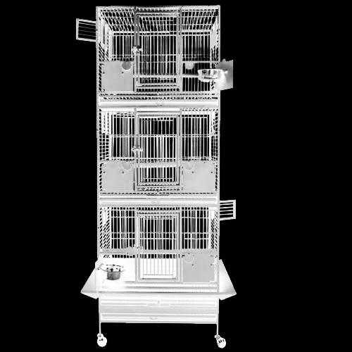 Kings Cages SLFDD 2622 Space Saver Triple Stacked 26X22X67