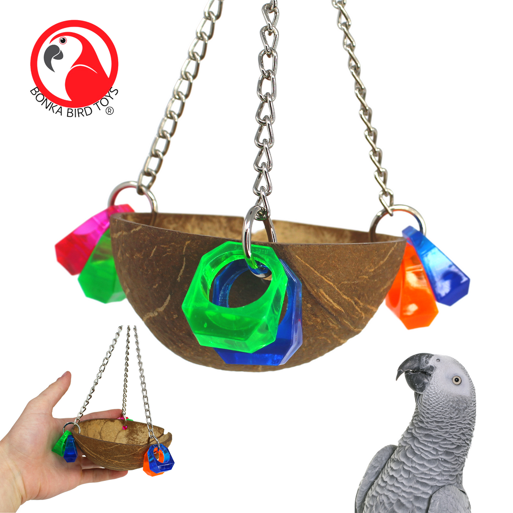 Happy Beaks Medium Rope Swing Preening Bird Toy - CountryMax