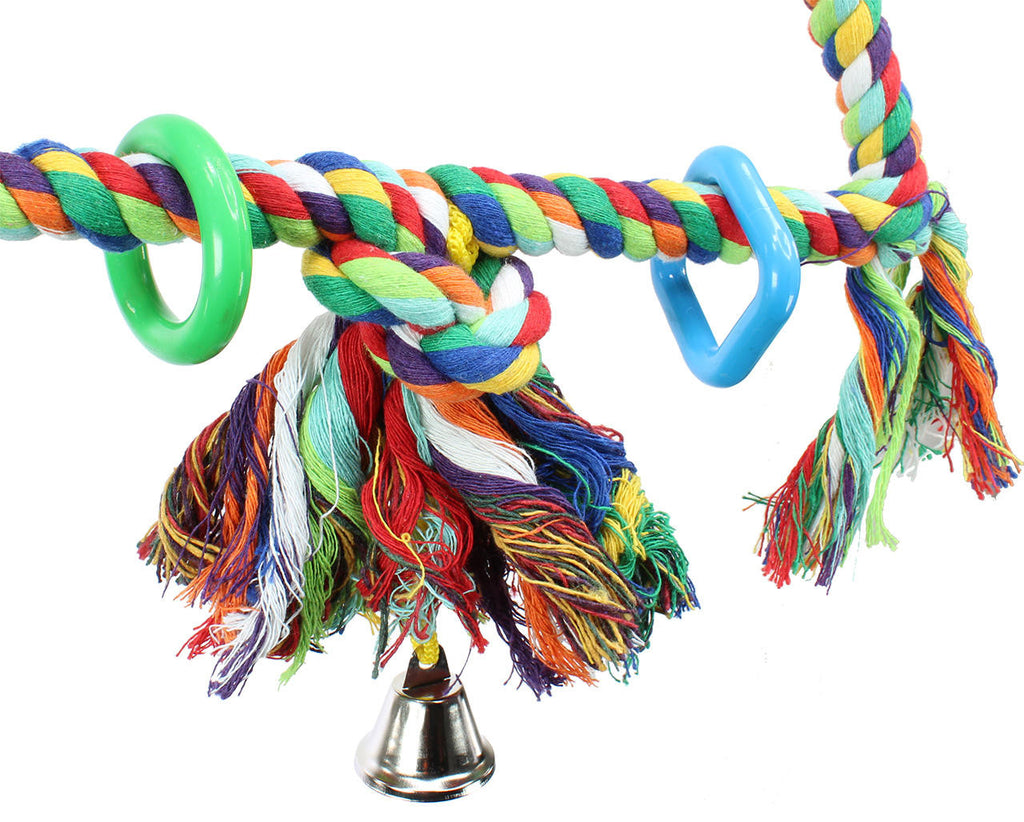 1035 Medium Rope Triangle Ring - Bonka Bird Toys