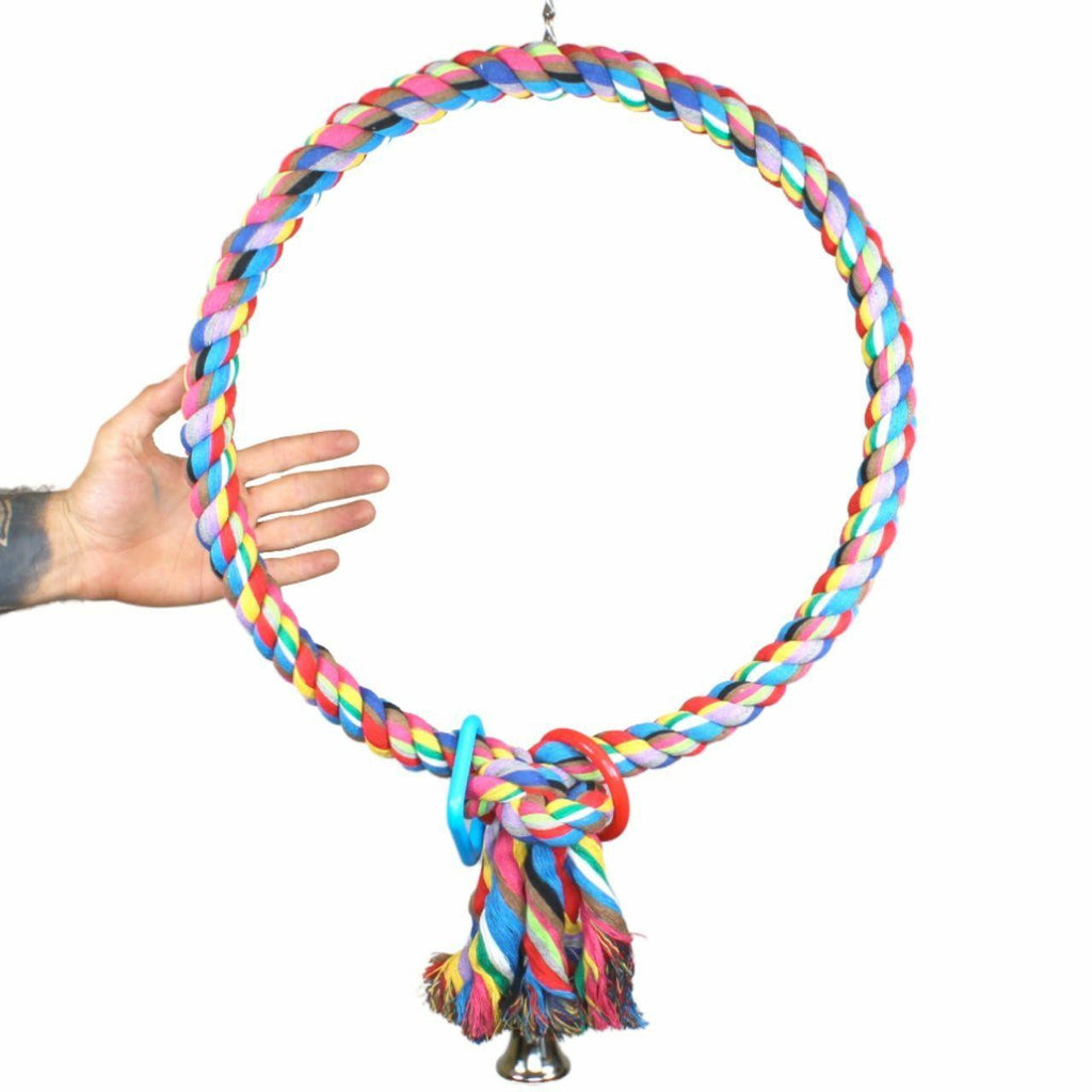 1046 Huge Rope Ring - Bonka Bird Toys