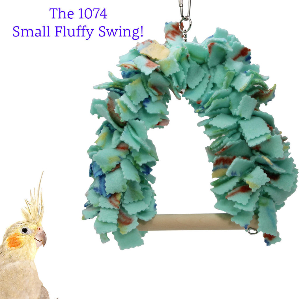 1074 Small Fluffy Swing - Bonka Bird Toys
