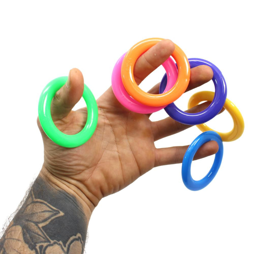 1196 Pk6 Plastic Cane Rack Rings - Bonka Bird Toys