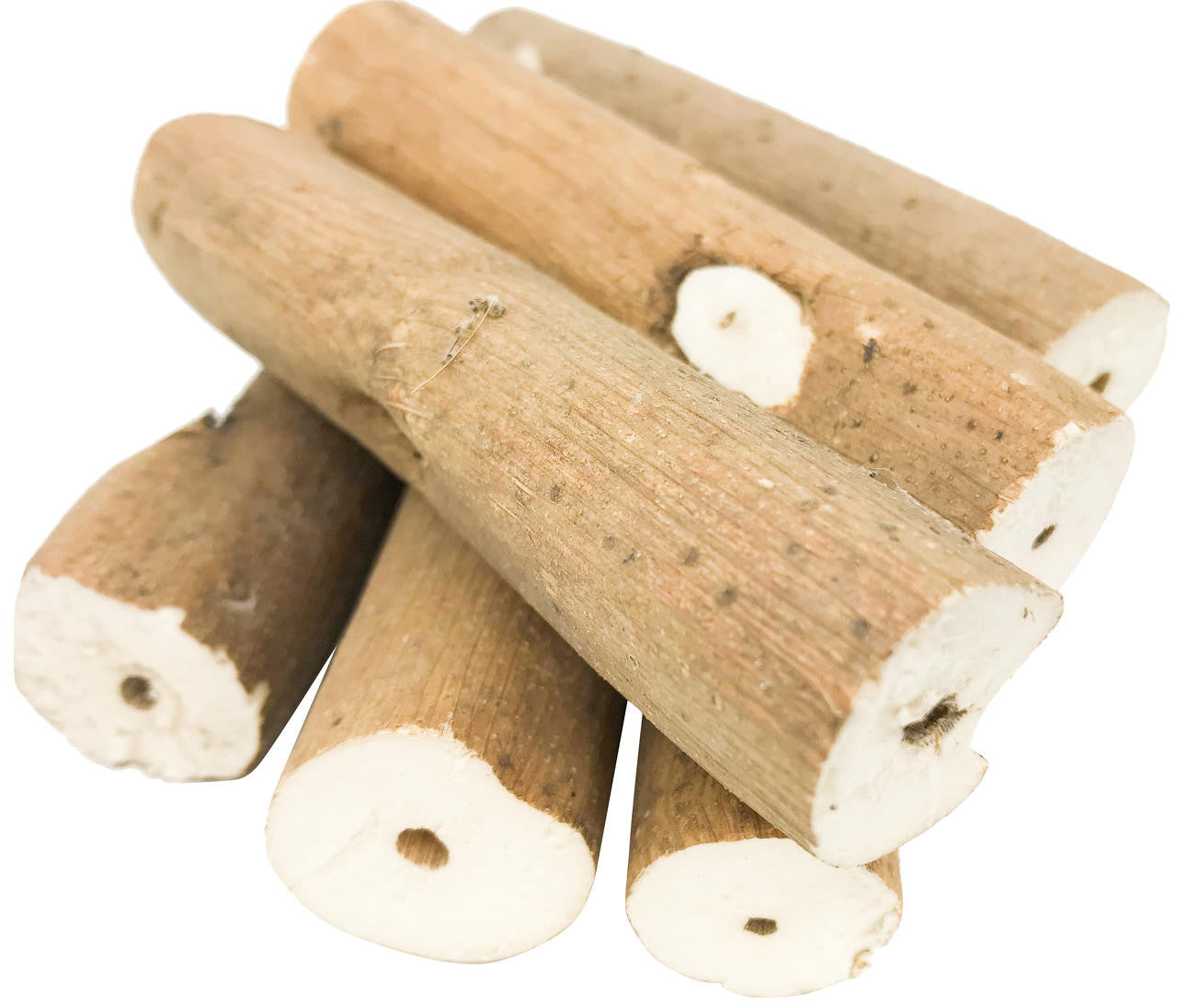 1211 Pk6 Natural Bark Sola Sticks - Bonka Bird Toys