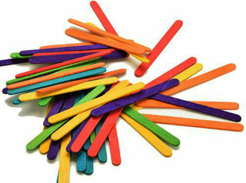 1227 50pc Colored Wooden Chewy Sticks - Bonka Bird Toys