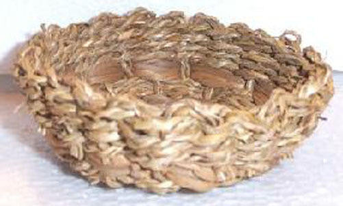 1262 Natural Grass Bowl - Bonka Bird Toys