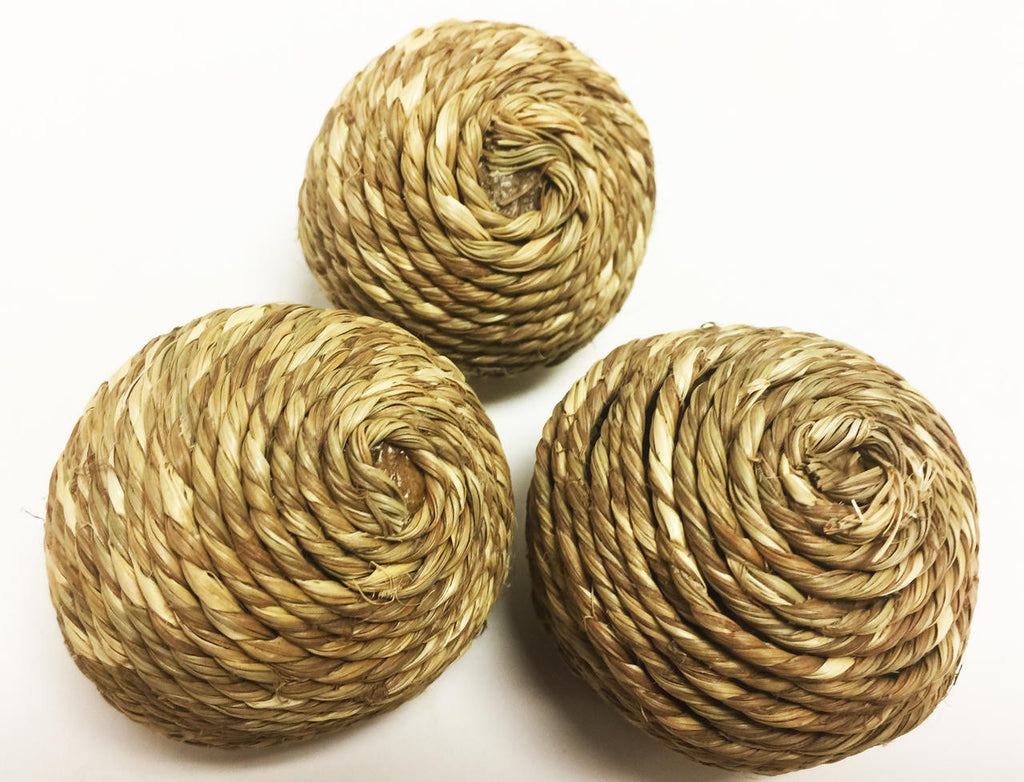 1272 Pk3 Seagrass Rope Ball - Bonka Bird Toys