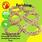 The 1278 Pk6 Small Vine Wreaths from Bonka Bird Toys are useful natural foot toys that your feathered friend will love to play with. Natural foot toys like these are essential for any pet bird's cage or aviary. 