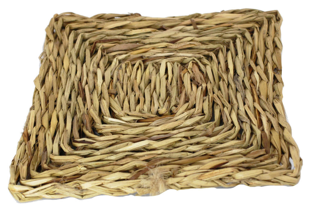 1295 Seagrass Mat Square 6 Inch - Bonka Bird Toys
