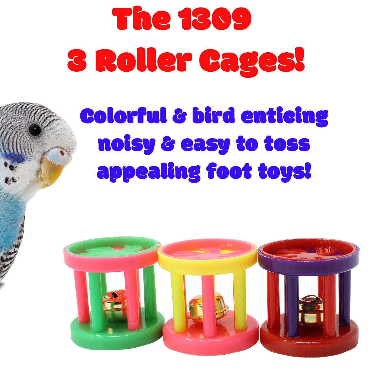 Bonka Bird Toys 1309 Pk3 Roller Cages