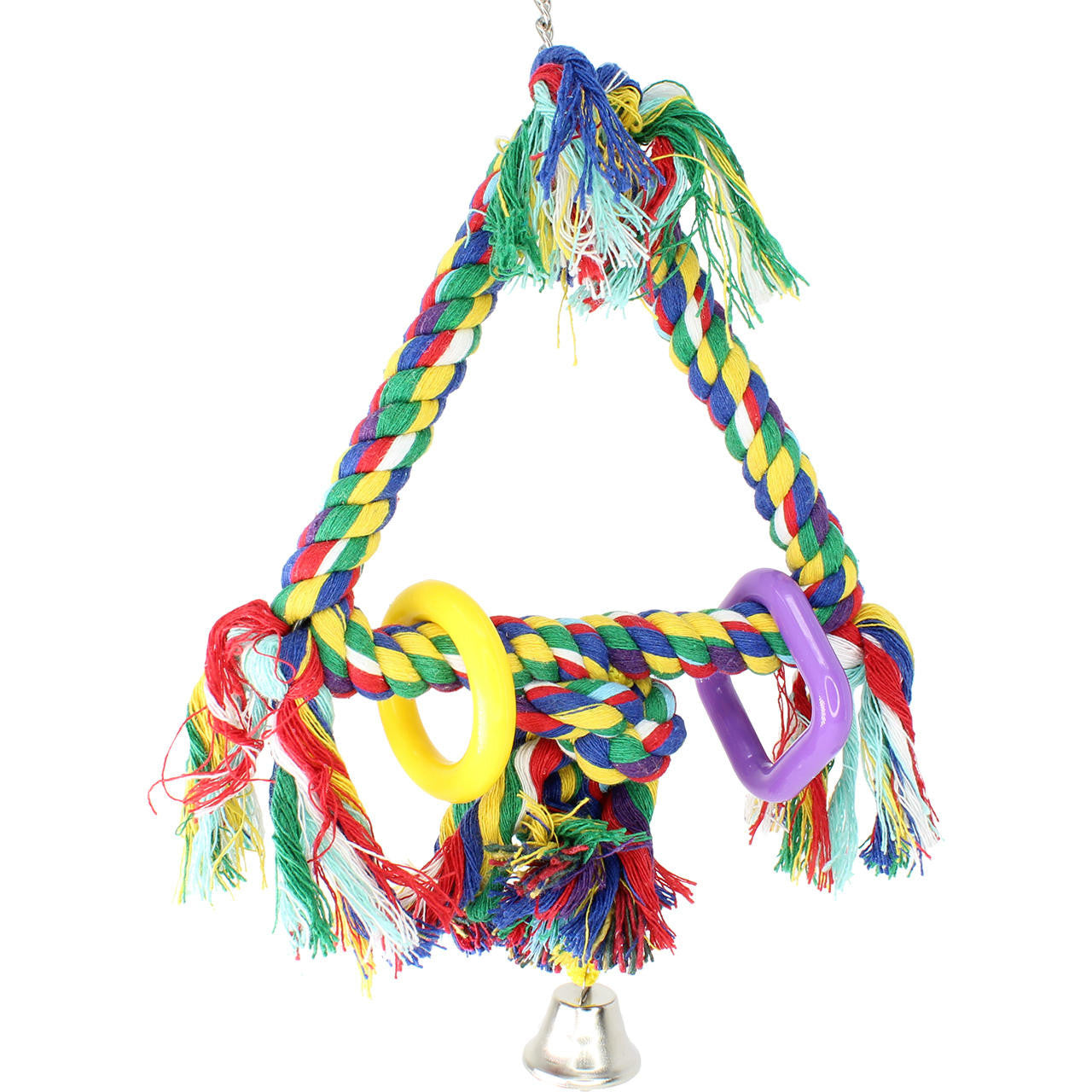 1325 Tiny Rope Triangle Swing - Bonka Bird Toys