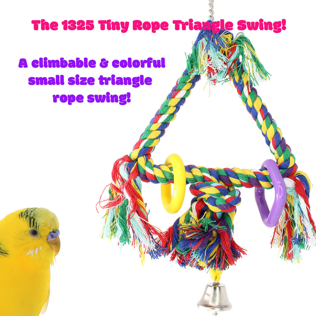 1325 Tiny Rope Triangle Swing - Bonka Bird Toys
