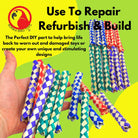 The 1458 Twelve Chinese Finger Traps From Bonka Bird Toys is great for craft projects and a fun foot toy for all parrots.