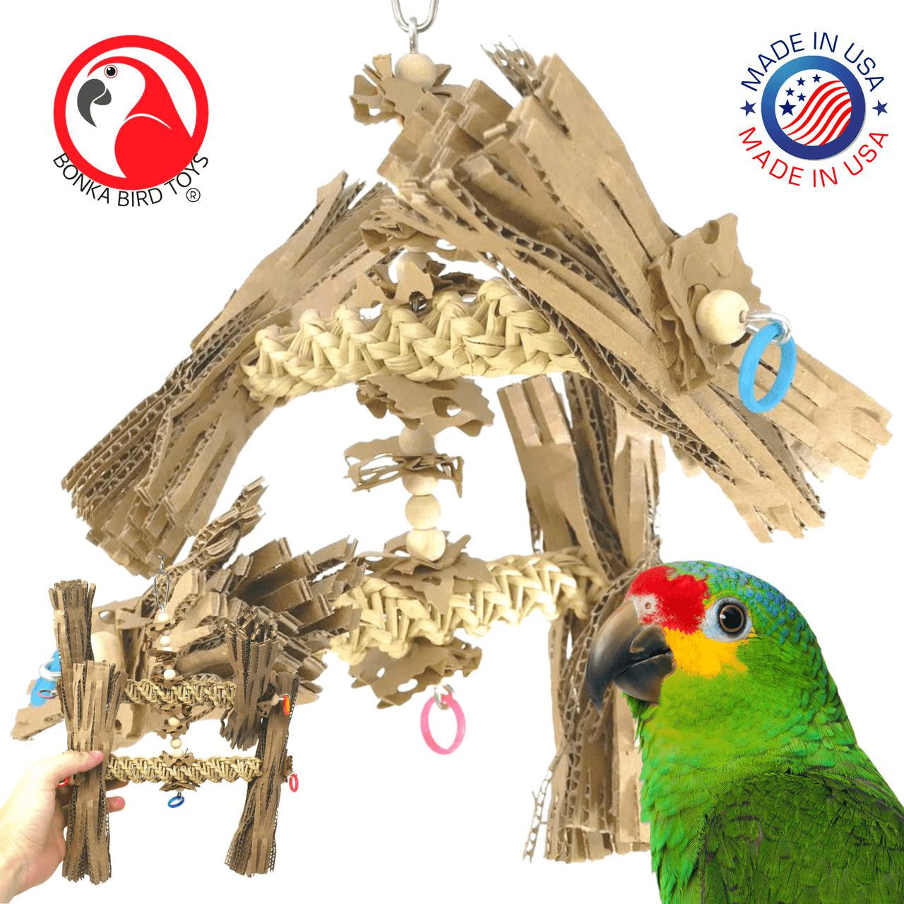 1557 Duo Natural Helix - Bonka Bird Toys